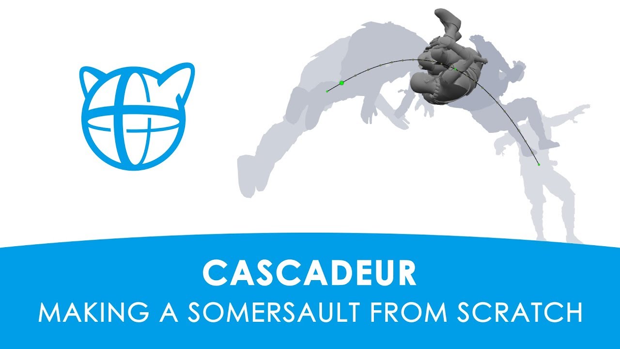Cascadeur: Making a somersault from scratch